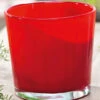 Glas-Übertopf ø 17 Cm 'rot'