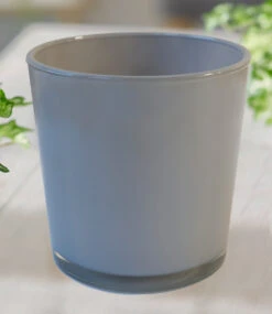 Glas-Übertopf ø 19 Cm 'grau'