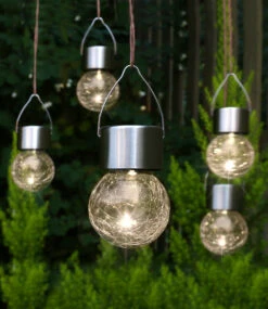 5er-Set Solar Hängelampen