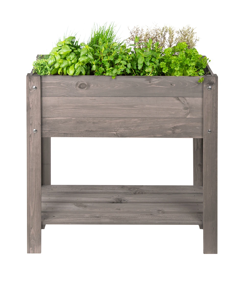 Hochbeet Mit Ablage Anthrazit 3 Hochbeet Mit Ablage Anthrazit