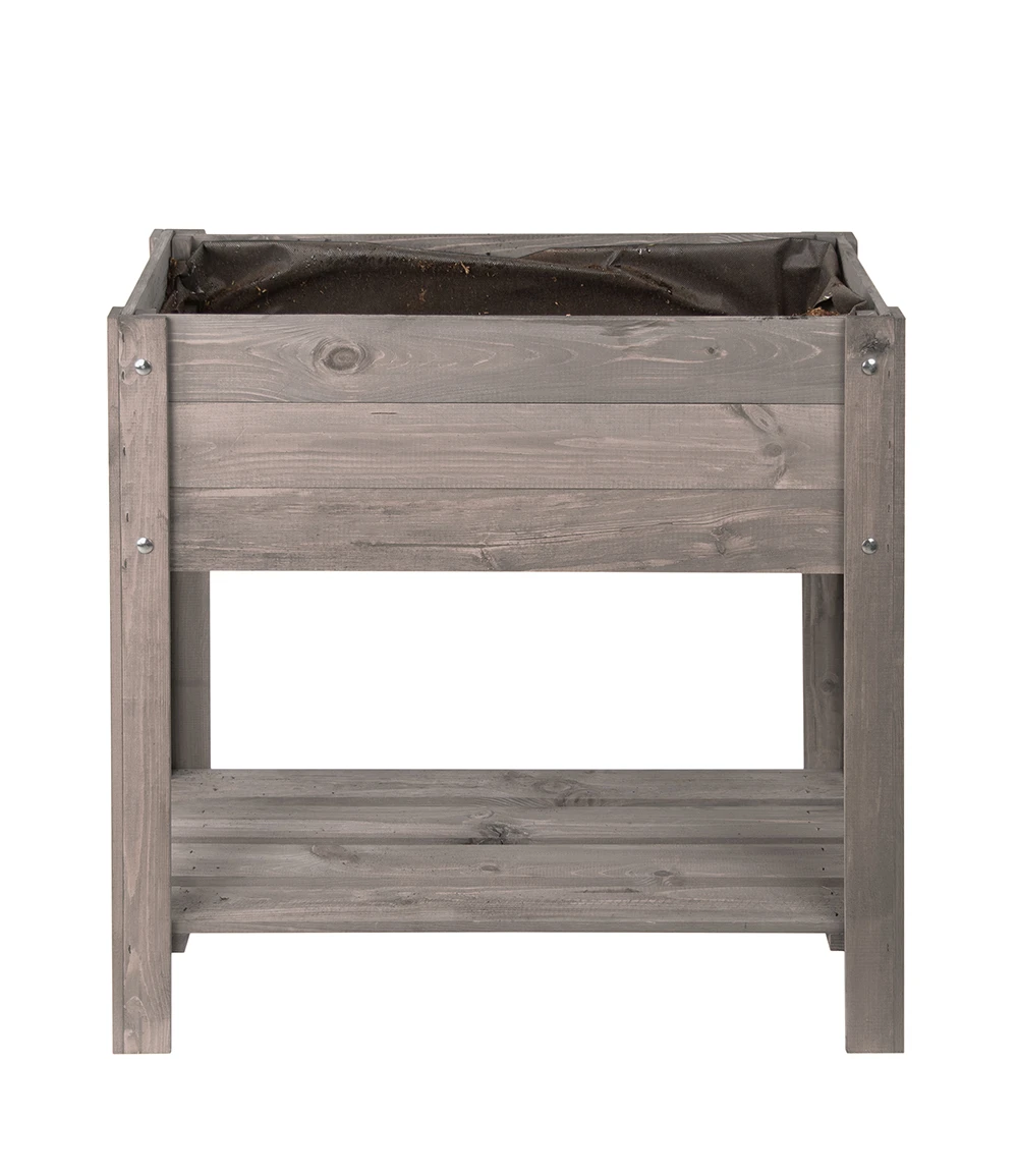 Hochbeet Mit Ablage Anthrazit 4 Hochbeet Mit Ablage Anthrazit – Bild 2